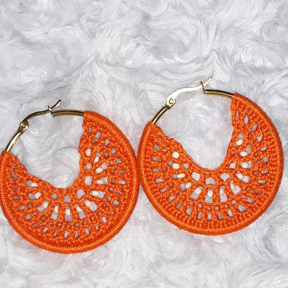 handmade crochet earrings